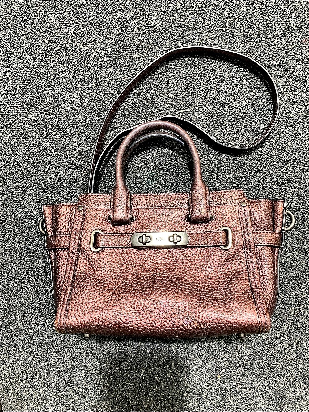 Coach Swagger 20 Leather Satchel in Brown